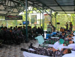 Menyambut Ulang Tahun Yang ke-19, Yonif 754 Gelar Donor Darah Untuk Membantu Masyarakat Timika