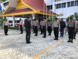 Satgas Preventif OMB LK 2023-2024 Lakukan Pengamanan Kantor KPU Riau