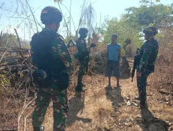 Persempit Langkah Pelaku Kriminal, Pos Nink Satgas Yonkav 6/Naga Karimata Laksanakan Patroli Jalan Tikus