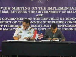 Bakamla RI Menyelenggarakan 9th Review Meeting on MoU Common Guidelines RI-Malaysia