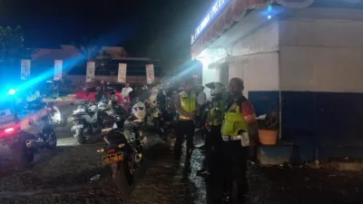Tak Pakai Helm, Satlantas Polresta Pekanbaru Amankan 22 Pengedara Sepeda Motor