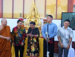 Wujud Memelihara Kerukunan Antar Umat Beragama, Danyonif 751/VJS Hadiri Peringatan Hari Raya Kathina Puja 2567 BE/2023 M