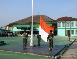 Bangunkan Jiwa Patriotisme Prajurit, Kodim 0509 Gelar Upacara Bendera