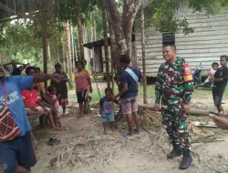 Terus Jaga Hubungan Baik, Babinsa Timika Laksanakan Komsos Dengan Warga Binaan