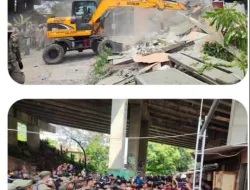 Penertiban Bangunan Liar Berakhir Ricuh, Sat Reskrim Polres Bogor Amankan Sejumlah Perusuh