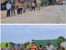 Cegah Truk Tambang Melintas di Luar Jam Operasinal, Polsek Parung Panjang Lakukan Penjagaan