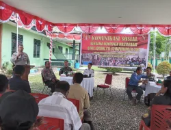 Danramil 07/Mapurujaya Pimpin Komsos Bersama Komponen Masyarakat