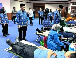 Baksos Donor Darah HUT Korpri ke-52, Berhasil Kumpulkan 2.726 Kantong Darah