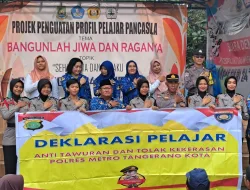Binluh Polsek Ciledug di SMPN 24, Polisi Ajak Pelajar Hindari Kenakalan Remaja