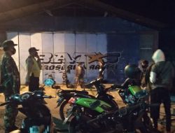 Guna Menjaga Kondusifitas Wilayah, TNI-Polri Di Giriwoyo Aktif Laksanakan Patroli Malam Hari