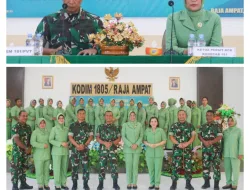 Kunjungan Kerja Danrem 181/PVT di Kodim 1805/Raja Ampat