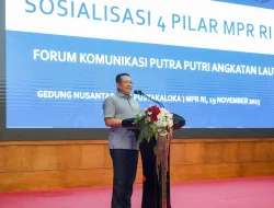 Sosialisasi Empat Pilar MPR RI Bersama Forum Komunikasi Putra Putri Angkatan Laut (FKPPAL), Ketua MPR RI Bamsoet Tekankan Pentingnya Netralitas TNI Dalam Pemilu