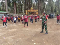 Senam Bersama, Langkah Nyata Babinsa Jagalan Dalam Meningkatkan Kebugaran Dan Kesehatan Warga