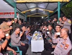 Ngopi Bareng Polsek Cengkareng dan Koramil 04/CKR, Tingkatkan Soliditas dan Sinergitas TNI-POLRI dalam Persiapan Pemilu 2024