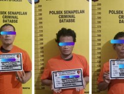 Polisi Bekuk 3 Pencuri Besi Pagar Pasar Higenis
