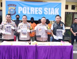 Beraksi di 16 TKP, 3 Kawanan Spesialis Pencuri Sapi Diringkus Polres Siak