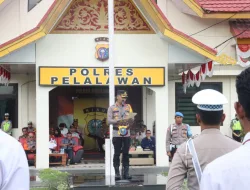 Wakapolres Pelalawan Pimpin Apel Gelar Pasukan Operasi Lilin Lancang Kuning 2023