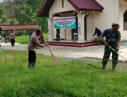 Pupuk Sinergitas Antar Umat Beragama, Koramil Sangasanga Gelar Karya Bhakti