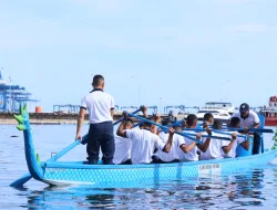 Tumbuhkan Para Atlet Baru, Danlantamal VI Resmikan Perahu Naga Hasil Produk Fasharkan Lantamal VI