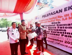 Pj Gubernur Agus Fatoni Lepas Keberangkatan Ekspor Komoditi asal Sumsel senilai Rp 153, 4 Miliar ke Berbagai Negara