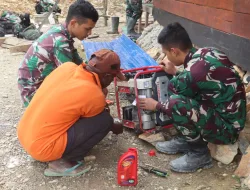 Petir Satgas 330 Patroli Gereja, Cek Instalasi Listrik Jelang Perayaan Natal 2023