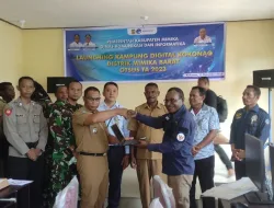 Hadiri Launching Kampung Digital, Babinsa Kokonao Harap Masyarakat Semakin Cakap dan Bijak Manfaatkan Teknologi Digital