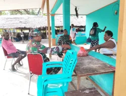 Babinsa Koramil 07 Mapurujaya Laksanakan Komsos Himbau Jaga Kamtibmas