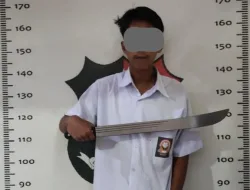 Polsek Parung Mengamankan Diduga Pelajar Yang Akan Lakukan Aksi Tawuran Dengan Mengamankan Senjata Tajam Jenis Pedang