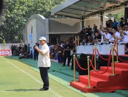 Resmikan Akademi Sepak Bolanya di Bekasi, Prabowo Picu Semangat Altet Muda