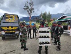 Peringati Hari Juang TNI AD ke-78, Satgas 330 Reboisasi Hutan Gundul di Intan Jaya