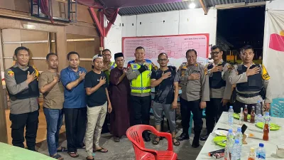 Libur Akhir Pekan, Kapolres Pelalawan Beserta Perwira Pantau Situasi Kamtibmas di Pusat Keramaian 