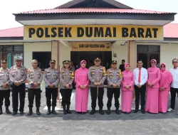 Mengetahui Keadaan dan Situasi Kamtibmas, Kapolres dan Ketua Bhayangkari Cabang Dumai Kunker ke Polsek Jajaran