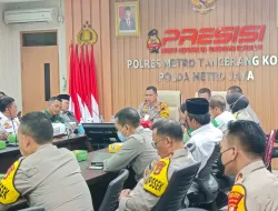 Polres Metro Tangerang Kota Gelar Rakor Lintas Sektoral Jelang Nataru 2024, Simak Penjelasannya