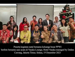 Perdana!! Keluarga Besar PPWI Selenggarakan Natal Bersama