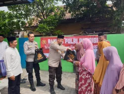 Wujudkan Pemilu Damai, Polsek Pakuhaji Bagikan 450 Paket Sembako Kepada Warga Masyarakat