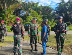 Sambut Natal Kodim 1715/Yahukimo laksanakan Karya Bhakti di Desa Sokamu Distrik Dekai Kabupaten Yahukimo