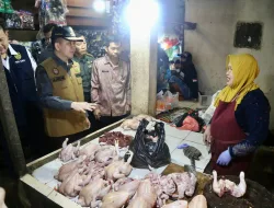 Pastikan Stok dan Harga Bahan Pokok, Pj Gubernur Sumsel  Agus Fatoni Lakukan Sidak Pasar