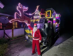 Kreasi Unik Satgas 330 Hadirkan Kereta Santa, Wujudkan kebahagiaan Malam Natal warga Intan Jaya