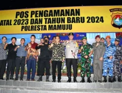 Jaga Kondusifitas Wilayah, Pj Gubernur Sulbar, Zudan Bersama Forkopimda Pantau Pos Pengamanan Natal dan Tahun Baru