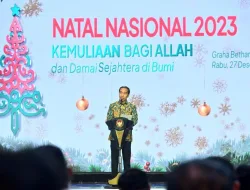Panglima TNI Dampingi Presiden RI Hadiri Perayaan Natal Nasional 2023