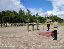 Kapolres Pimpin Upacara Pelepasan Satgas Operasi Damai Cartenz 2023 di Pegunungan Bintang