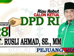 Visi Misi H.T Rusli Ahmad Pejuang Riau, Calon DPD RI No 28