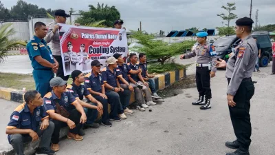AKP Dafris SH MH: Personel Polsek KSKP Dumai Rutin Sampaikan Pesan Kamtibmas