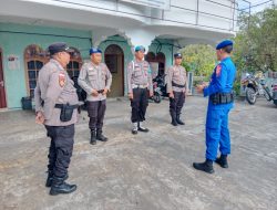 Satgas Preventif OMB Polres Rohil Bersihkan Ruangan Bawaslu dan Pengamanan Standby