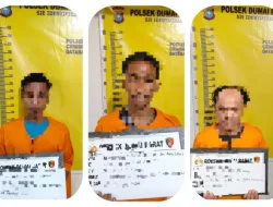 Potong Besi Pipa Tiang Penyangga Air, 3 Pelaku Curat Diringkus Polisi