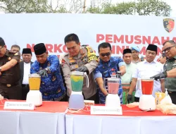 Jelang Akhir Tahun, Polda Riau Musnahkan Sejumlah Barang Bukti