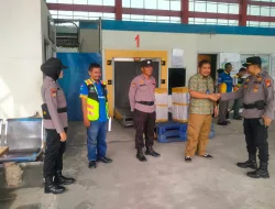 Laksanakan Sosialisasi Kamtibmas, Satgas Preemtif Subsatgas Binmas Ops Lilin-LK Polda Riau Sambangi Bandara SSQ II dan RTH