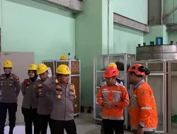 Kapolres Kampar Monitoring Pintu Pelimpah/Spilway Gate PLTA Koto Panjang