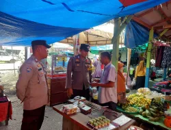 Sonsong Pemilu 2024, Polsek Perhentian Raja Gelar Patroli dan Himbau Pemilu Aman dan Damai