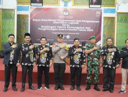 Di Depan Ratusan petugas PPK dan PPS, Kapolres Pelalawan Menekankan untuk Melaksanakan Tugas dengan Penuh Tanggung Jawab